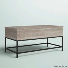 Lurdesy Lift Top Coffee And Center Table With Storage & Metal Legs