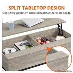 Lurdesy Lift Top Coffee And Center Table With Storage & Metal Legs