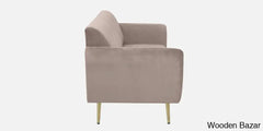 Luxurious Camel Yellow Fabric 3-Seater Sofa The Ultimate Trendy Furniture For Stylish Living Spaces