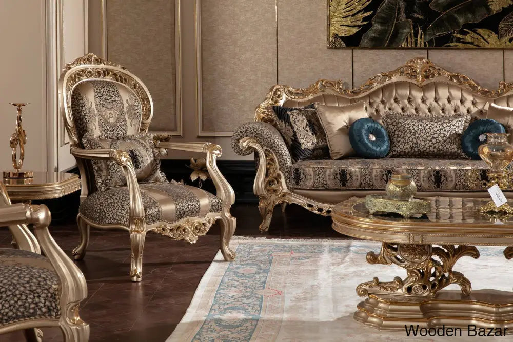 Luxury Sofa Set with center table-4