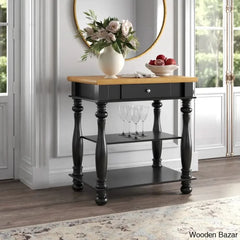Lyla Wood Kitchen Island Trolley Cart Cabinet Kitchen Island With Storage Black