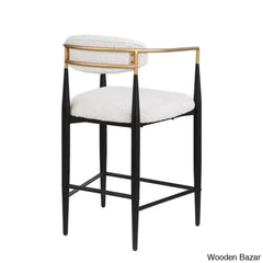 Maconayl Luxury Upholstered 25’’ Counter And Bar Stool (Set Of 2)