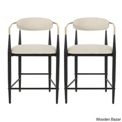 Maconayl Luxury Upholstered 25’’ Counter And Bar Stool (Set Of 2)