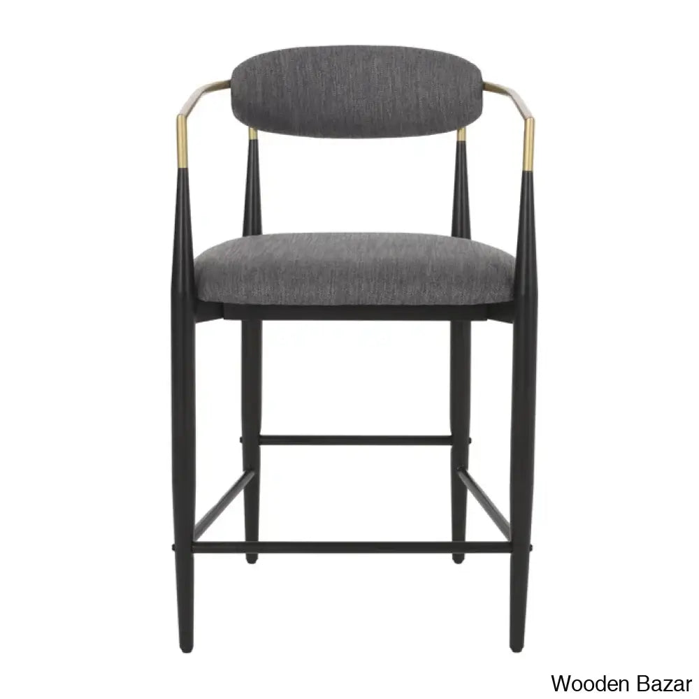 Maconayl Luxury Upholstered 25’’ Counter And Bar Stool (Set Of 2)