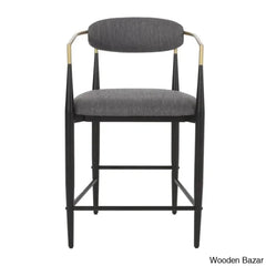 Maconayl Luxury Upholstered 25’’ Counter And Bar Stool (Set Of 2)