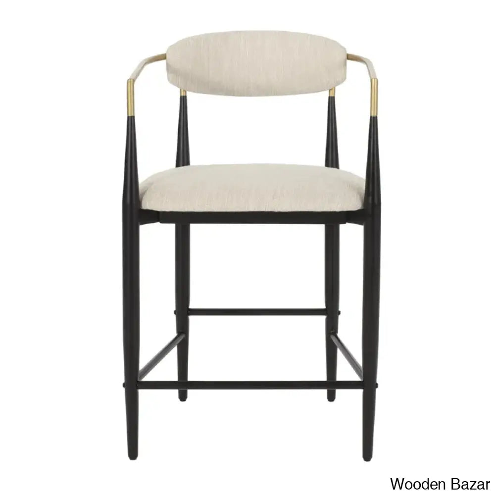 Maconayl Luxury Upholstered 25’’ Counter And Bar Stool (Set Of 2)