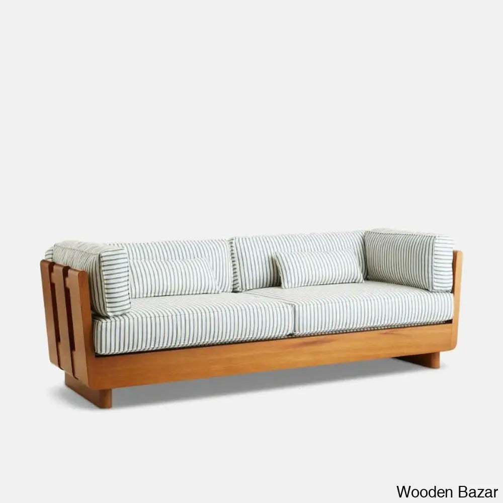 Maeve Luxuries Solid Wood 3 Seater Day Bed Sofa - Wooden Bazar