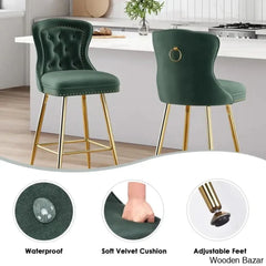 Maghullo Swivel Upholstered 26’’ Counter And Bar Stool (Set Of 2)