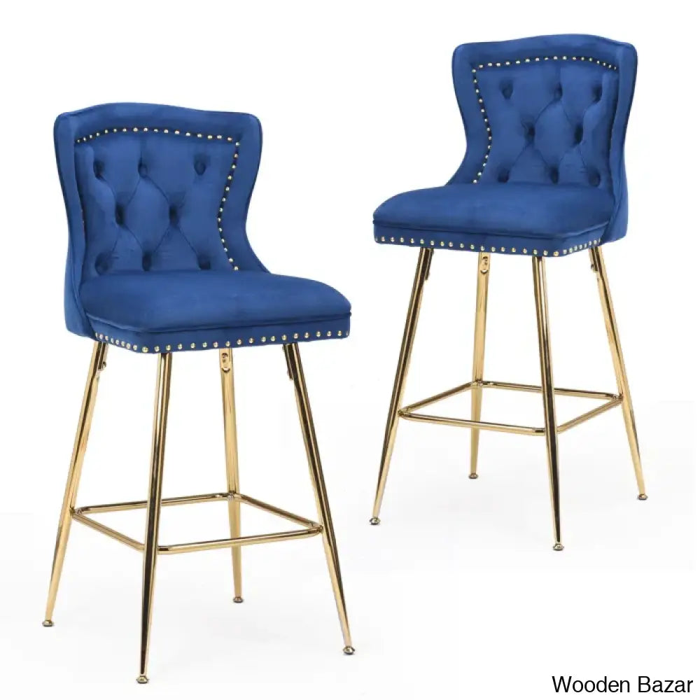 Maghullo Swivel Upholstered 26’’ Counter And Bar Stool (Set Of 2)