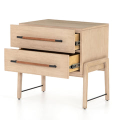 Falguni 2 Drawer Bedside table - Wooden bazar