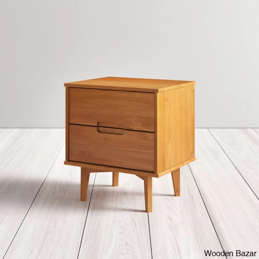 Bedside Table - Wooden Bazar