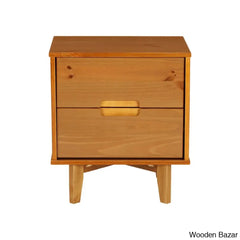 Bedside Table - Wooden Bazar