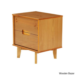 Bedside Table - Wooden Bazar