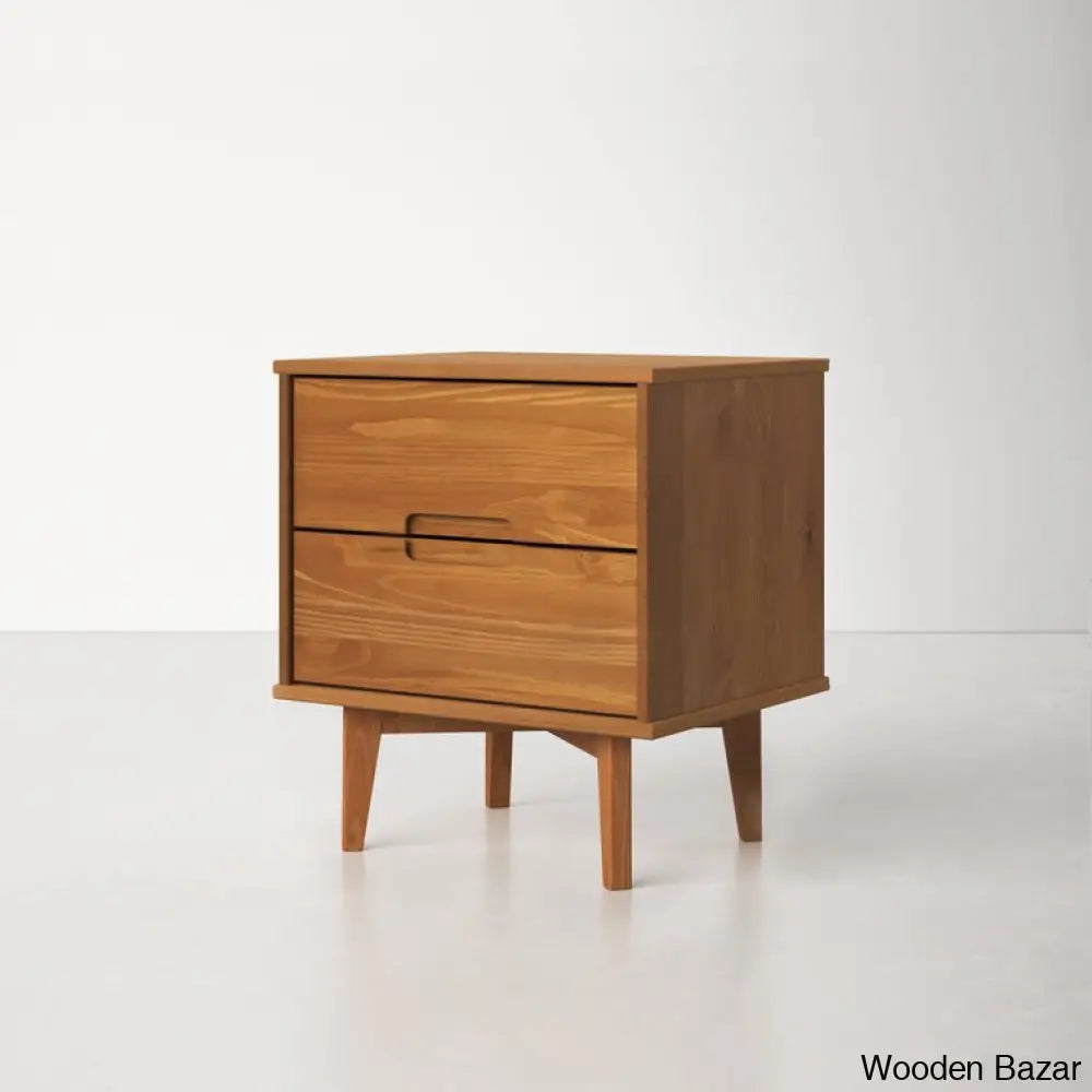 Bedside Table - Wooden Bazar