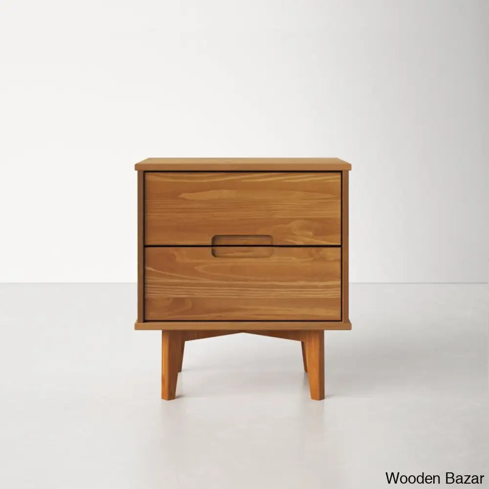 Bedside Table - Wooden Bazar