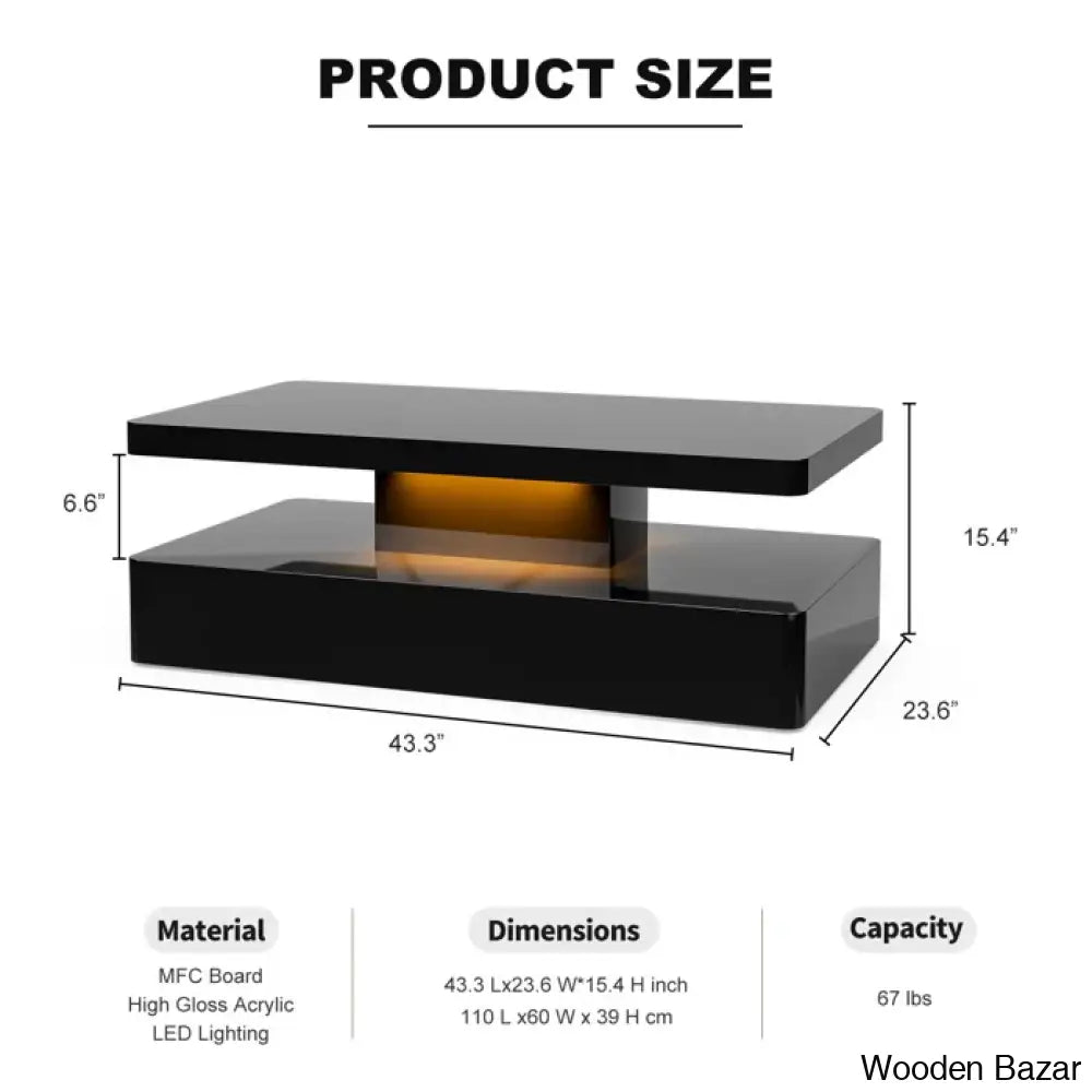 Maleek Coffee And Center Table