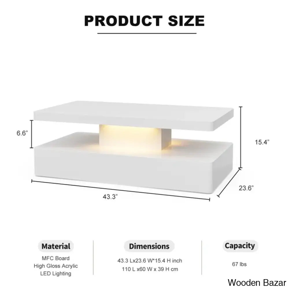 Maleek Coffee And Center Table