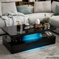 Maleek Coffee And Center Table Black