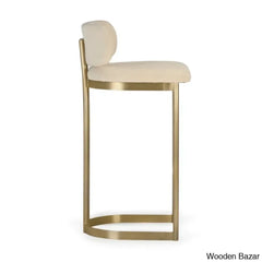 Margotz Upholstered Counter Stool With Metal Frame