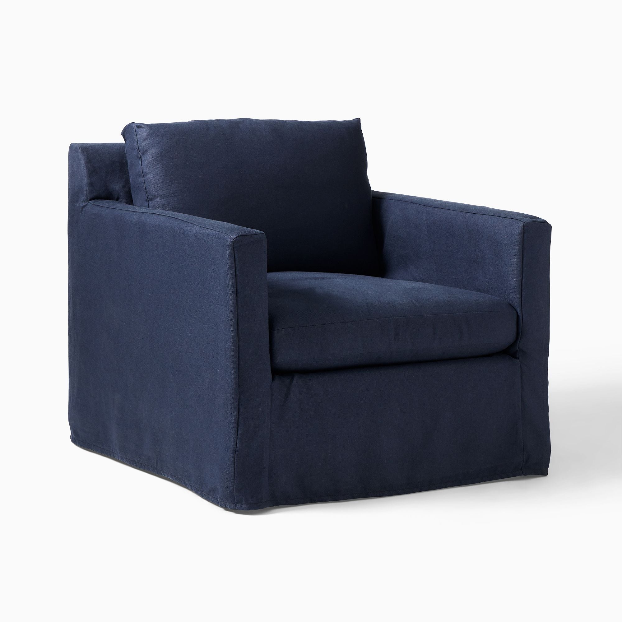 Skirted Slipcover Chair - Wooden bazar