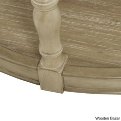 Martha Stewart Belden Caster Round Coffee And Center Table