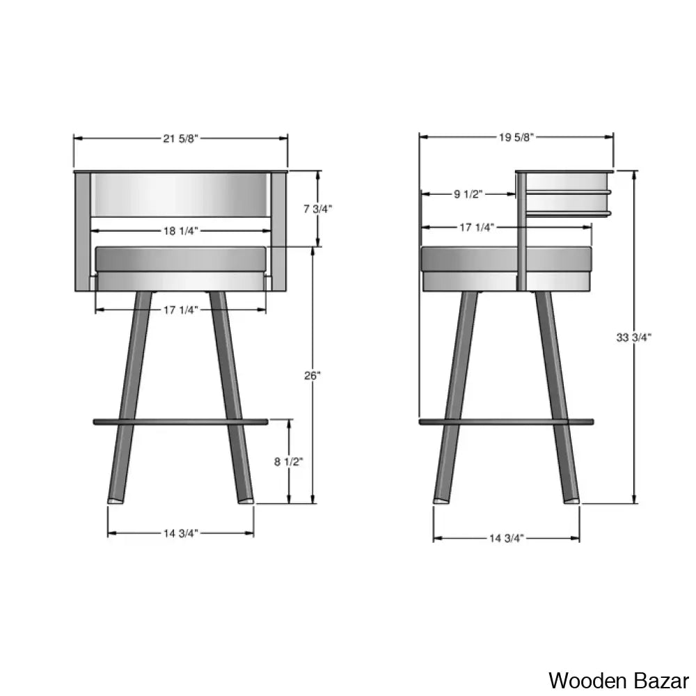 Matthewsy Swivel Counter & Bar Stool