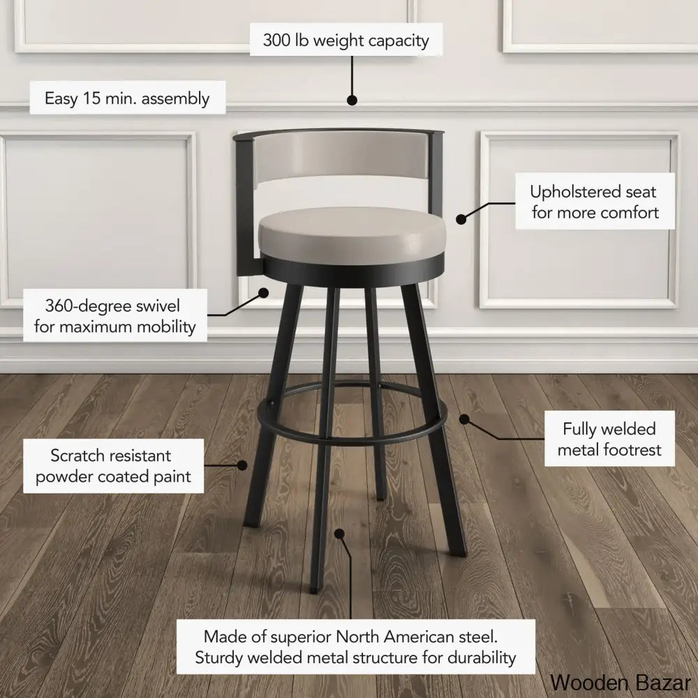 Matthewsy Swivel Counter & Bar Stool