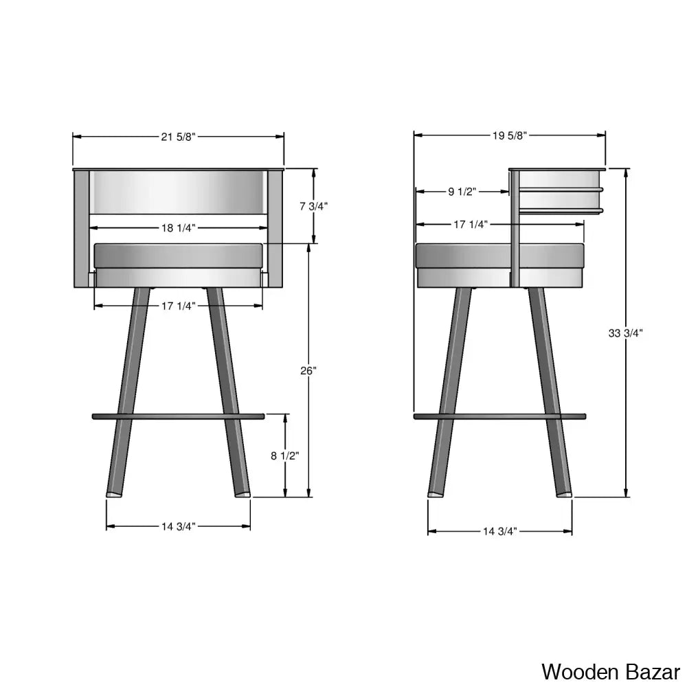 Matthewsy Swivel Counter & Bar Stool