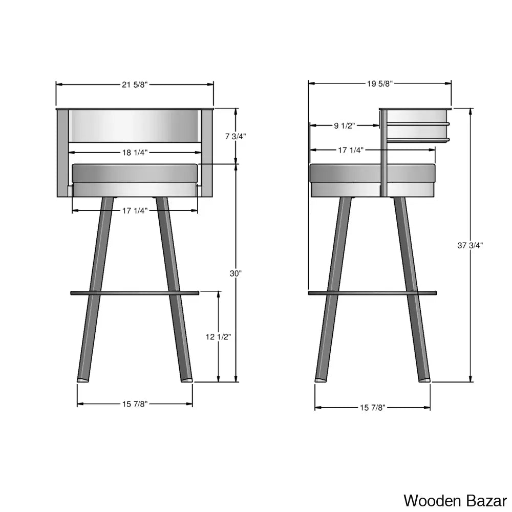 Matthewsy Swivel Counter & Bar Stool