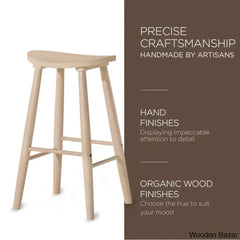 Mavenu Lane Luna Counter And Bar Stool In Wood Finish
