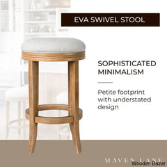 Mavenx Swivel Lane Eva Counter And Bar Stool With Fabric Upholstery