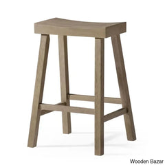 Mavenz Lane Swivel Vincent Wooden Kitchen Counter And Bar Stool