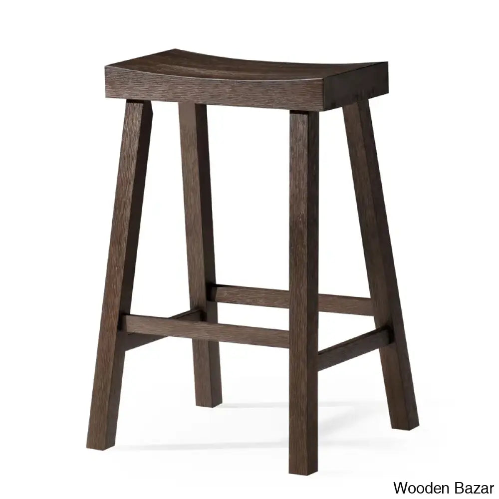 Mavenz Lane Swivel Vincent Wooden Kitchen Counter And Bar Stool