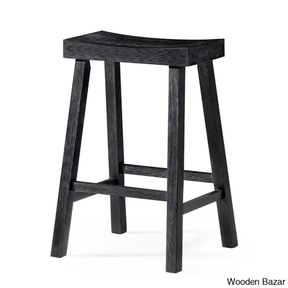 Mavenz Lane Swivel Vincent Wooden Kitchen Counter And Bar Stool