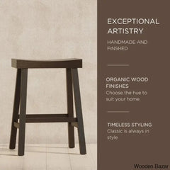 Mavenz Lane Swivel Vincent Wooden Kitchen Counter And Bar Stool
