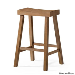 Mavenz Lane Swivel Vincent Wooden Kitchen Counter And Bar Stool Antiqued Natural / (26’’ Seat