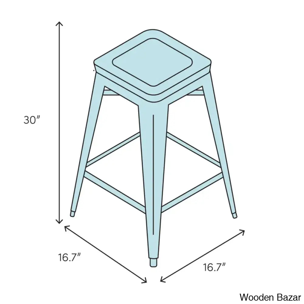 Mcgriffa Solid Wood Swivel Backless Counter And Bar Stool Height Bar Chair With Footrest