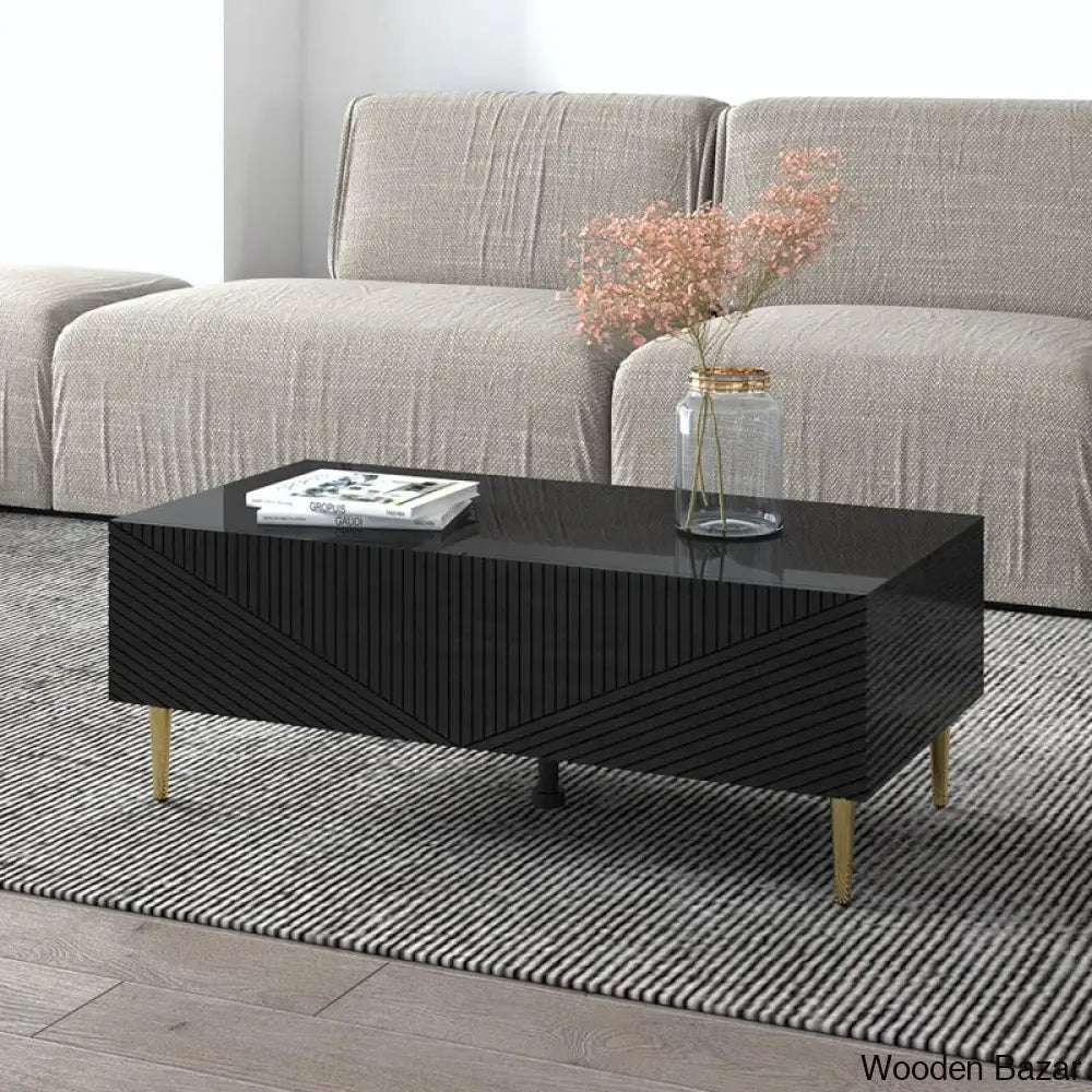 Mebel Coffee And Center Table Black