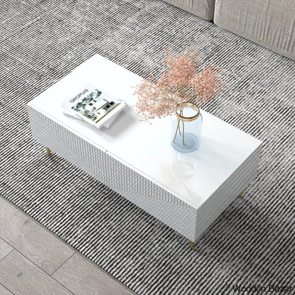 Mebel Coffee And Center Table White