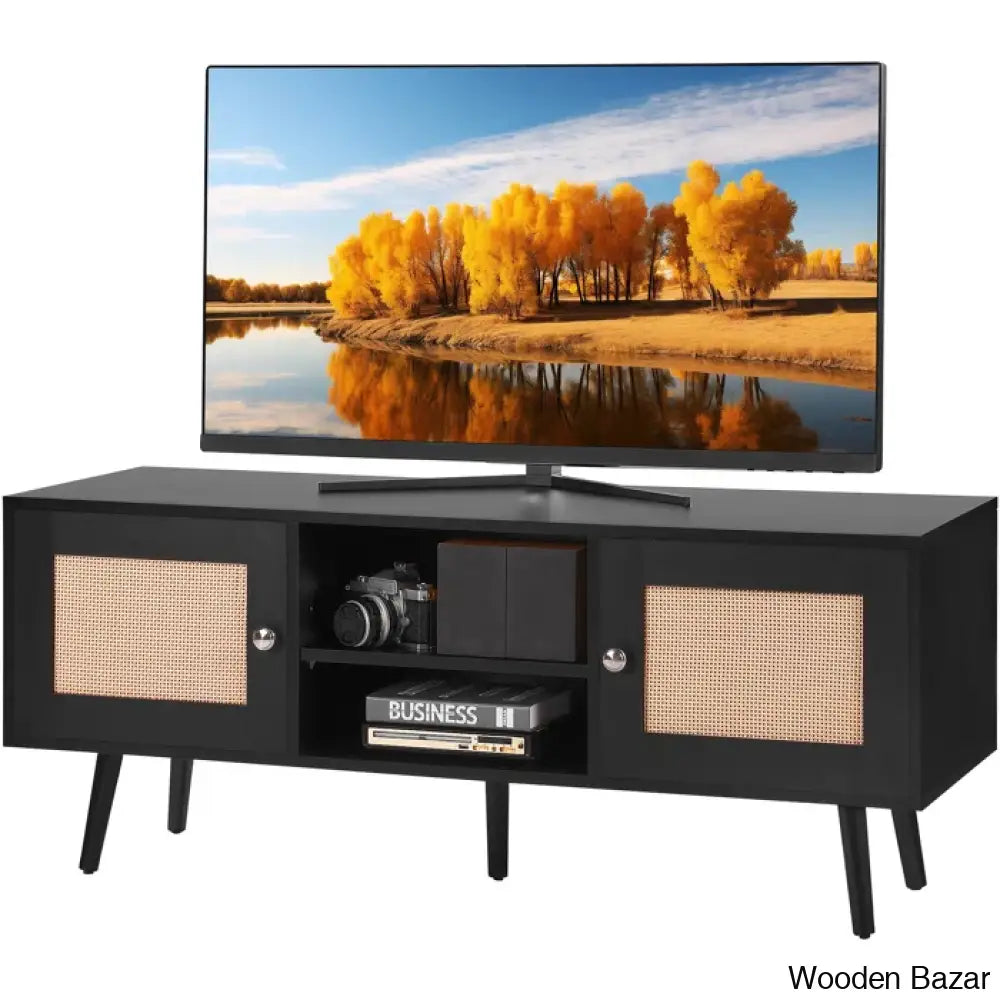 Media Console Cabinet For Large Tv’s Entertainment Center