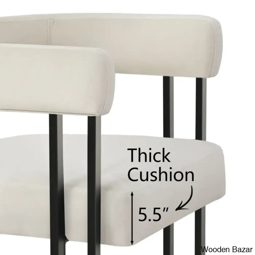 Mekaho Swivel Upholstered 24’’ Counter And Bar Stool With Metal Frame