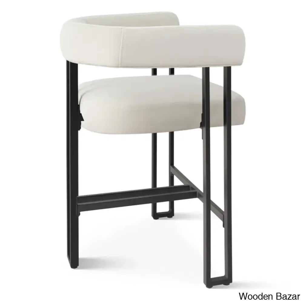 Mekaho Swivel Upholstered 24’’ Counter And Bar Stool With Metal Frame