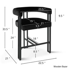 Mekaho Swivel Upholstered 24’’ Counter And Bar Stool With Metal Frame