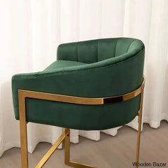 Mercew Swivel 27’’ Metal Tufted Counter And Bar Stool
