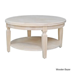 Merril Solid Wood Coffee Table And Center