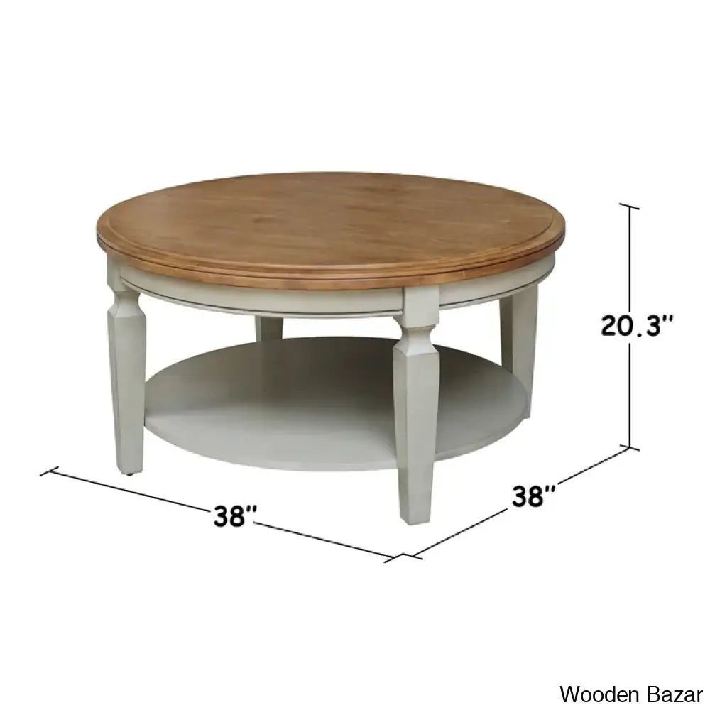 Merril Solid Wood Coffee Table And Center