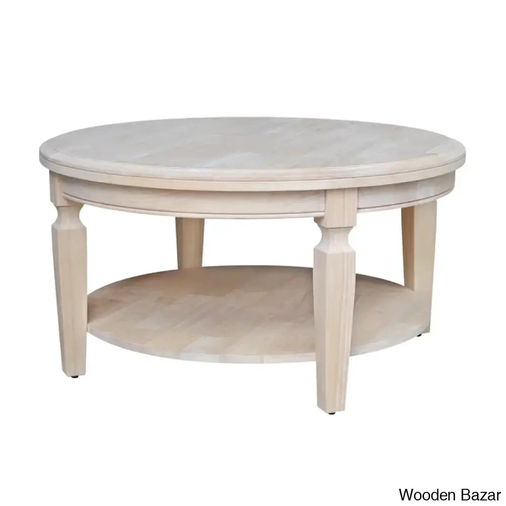 Merril Solid Wood Coffee Table And Center