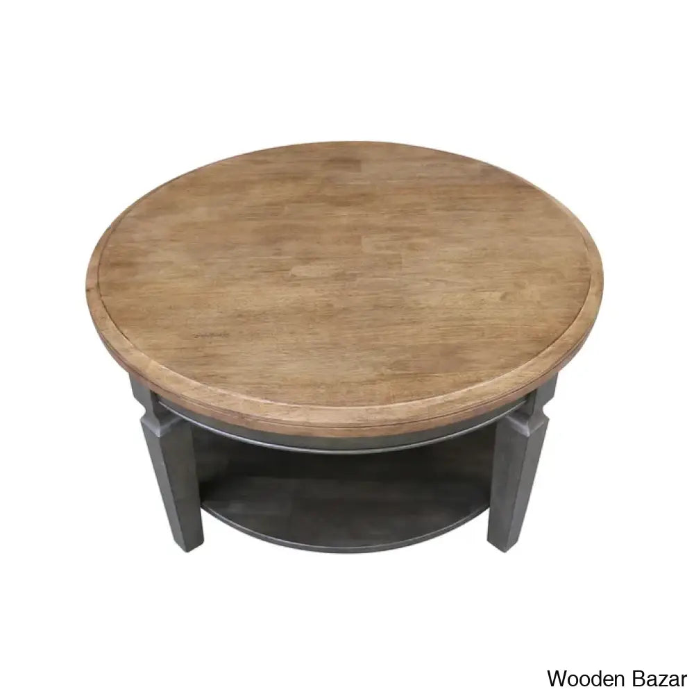 Merril Solid Wood Coffee Table And Center