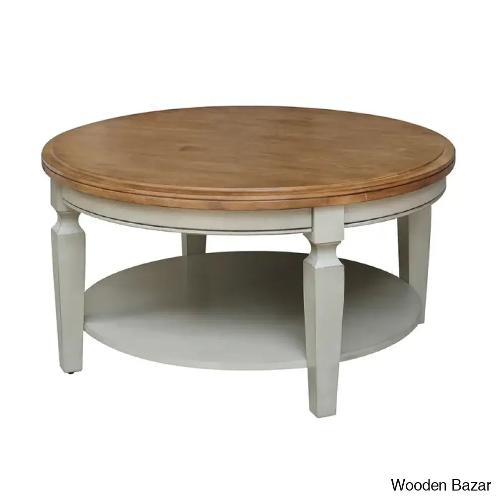 Merril Solid Wood Coffee Table And Center