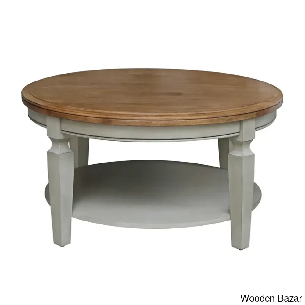 Merril Solid Wood Coffee Table And Center